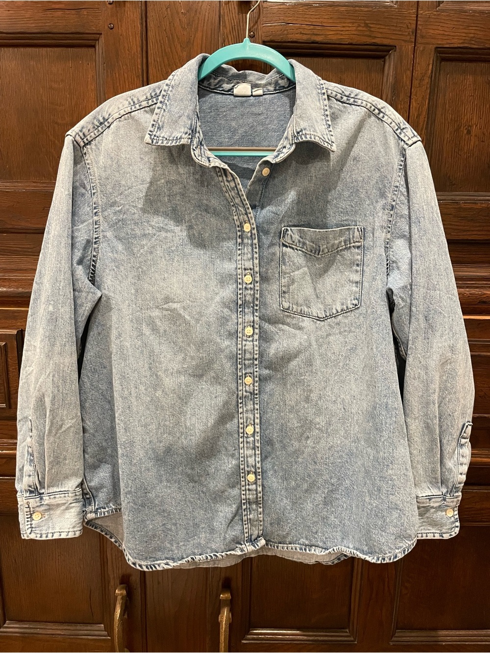 GAP Oversized Denim Cotton Shirt